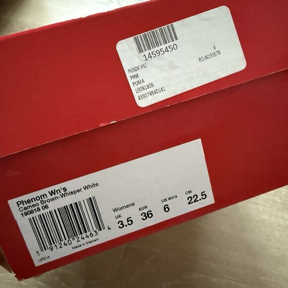 NIB Puma Phenom Womens Training Shoes Sneakers Metallic Rose Cameo Brown Size 6 - Picture 8 of 12